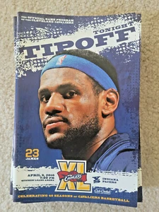 4/9 2010 SGA CLEVELAND CAVALIERS VS INDIANA PACERS LeBRON JAMES TIPOFF PROGRAM - Picture 1 of 1