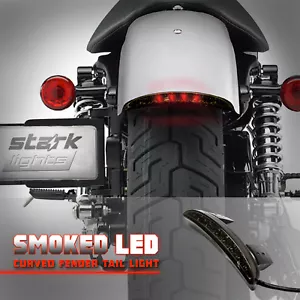 Motorcycle Fender Smoked LED Turn Signal Brake Integrated Tail Light Fit Harley - Bild 1 von 5