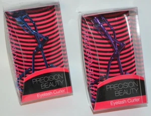 2 Swissco PRECISION BEAUTY Electroplated Eyelash Lash Curler Blue & Purple NIP - Picture 1 of 5