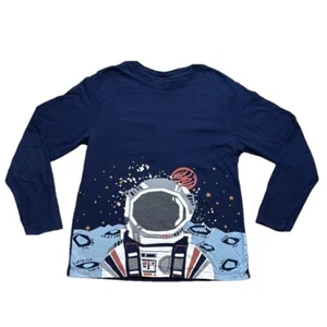 Langarmshirt Hanna Andersson US 10 140 cm Baumwolle Blau Astronaut - Bild 1 von 4
