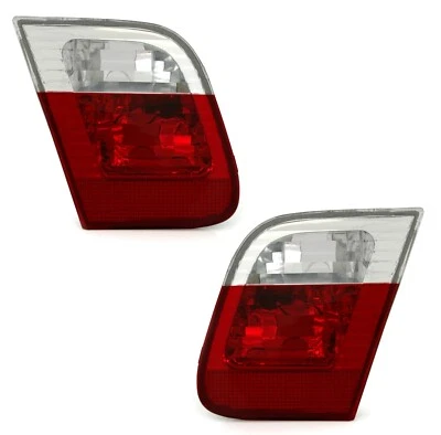 Rückleuchten Heckleuchten Set Rot weiß Innen für BMW E46 3er nur Limo Bj. 01-05 - Bild 1 von 3