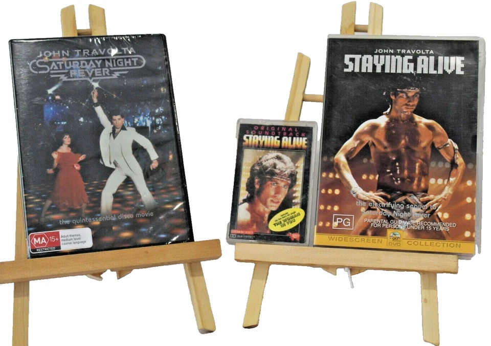 Saturday Night Fever (NEW) Staying Alive DVD Movie Soundtrack Cassette 1983 RARE - Image 1 of 4