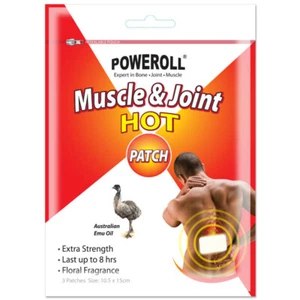 Poweroll Muscle Joint Anti-Pain Patch Plaster(hot-strength 10.5*15cm)3s #1935eng - Picture 1 of 1