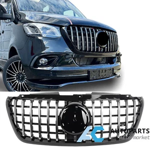 For Mercedes Sprinter W907 W910 2018- Front Grill Bumper Grilles Chrome GT Style - Picture 1 of 9