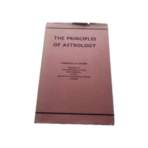 The Principles of Astrology Charles E O Carter Vintage Hardcover Theosophical - Picture 1 of 10