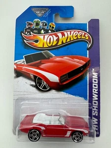 Hot Wheels 2013 Showroom Garage Red '69 Camaro Convertible #197 A11 - Picture 1 of 7