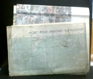 Fort Polk Military Installation Map Louisiana Orthophoto 1976/79 - Picture 1 of 3