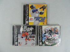 Playstation PS1 3 Game Lot Triple Play 2000 NCAA Football 2000 NHL Faceoff 99