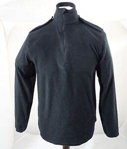 Churchill Black Lightweight Fleece 100% Polyester 1/2 Zip Security BLAFLC01B