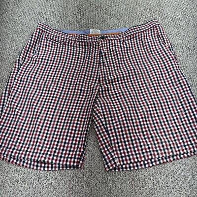 St. John’s Bay Men Red And White And Blue Checkered Size 42 - Image 1 of 4