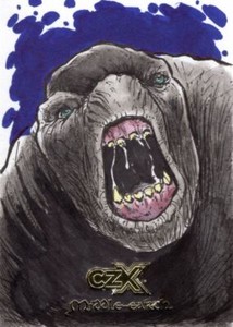 Lord Of The Rings Middle Earth CZX Sketch Card By Cezar Razek Cave Troll