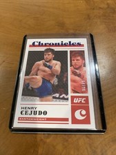 Henry Cejudo Red 2023 Panini Chronicles UFC Card #1.  Card Of 96/99