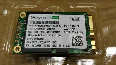 0VXWMK DELL XPS 13 128GB mSATA mini-PCIE SSD 6.0Gb/s SC210 VXWMK  - Image 1 of 4