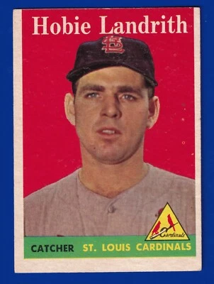 HOBIE LANDRITH cardinals 1958 TOPPS #24 EXCELLENT (OC) NO CREASES - Image 1 of 2