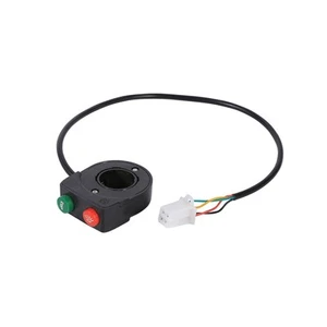 12V Hupe Kopf Licht Schwarz Ein Aus Taste Lenker Schalter Für Motorrad Roller - Bild 1 von 7