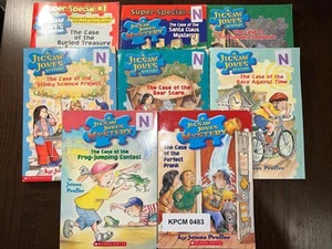 Lot of 8 Scholastic Jigsaw Jones Mystery Books Paperback Used - Imagen 1 de 1