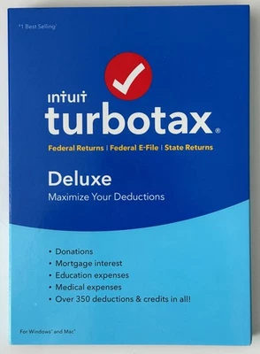 Turbotax Deluxe 2016 - Preowned CD-ROM for Windows / Mac - Image 1 of 4