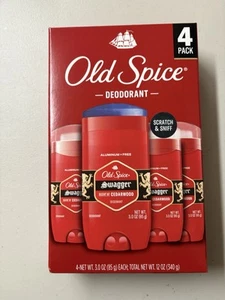 Old Spice Swagger 4 Pack Deodorant Sticks Cedarwood Scent aluminum free - Picture 1 of 2