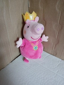 Peppa Pig Talking Princess In Crown Plush Soft Toy by Character Options 8" A243 - Picture 1 of 6