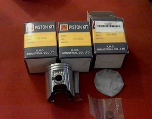 3x Suzuki GT185 PISTON KITS +0.50 +1.00 +1.50 49.5mm 50mm 50.5mm - Picture 1 of 1