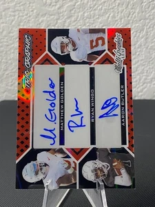 2024 Leaf Multi Graphics Triple Auto Golden, Wingo, Butler Texas Longhorns 5/9 - Foto 1 di 2