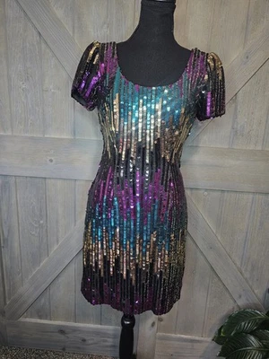 Vestido vintage de lentejuelas Alyce talla 10 Foto 1 de 4