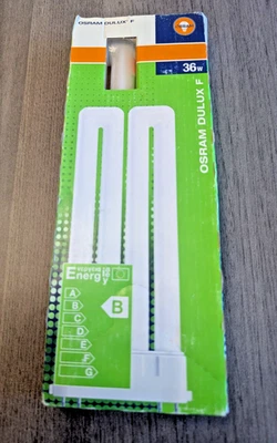 OSRAM DULUX F 36W/830 2G10 4 pin Low Energy CFL PL 3000K WARM WHITE NEW - Image 1 of 4