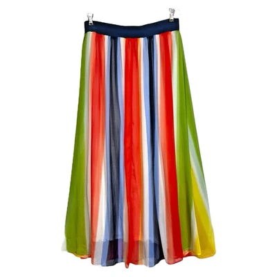 Maxi Falda De Colección Y2k Fluida Arco Iris Gasa Capas M Festival Hada Boho Caprichosa Foto 1 de 4