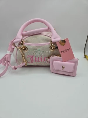 Bolso Cartera JUICY COUTURE Terciopelo "Dreamy Juicy" Nuevo con Etiquetas con Cartera de Cadena  Foto 1 de 4