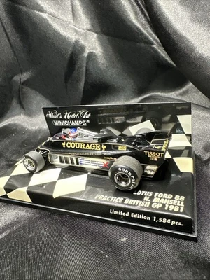 Minichamps 1/43 Lotus Ford 88 "British GP 1981" Nigel Mansell Scarce Boxed USA - Image 1 of 4