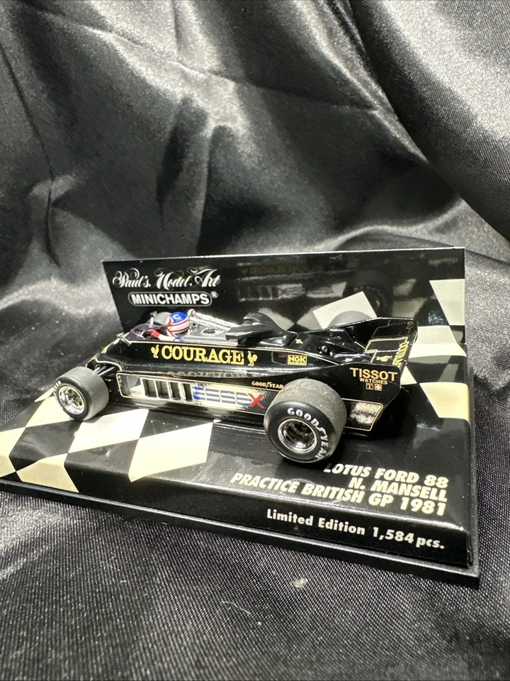 Minichamps 1/43 Lotus Ford 88 "British GP 1981" Nigel Mansell Scarce Boxed USA - Image 1 of 4
