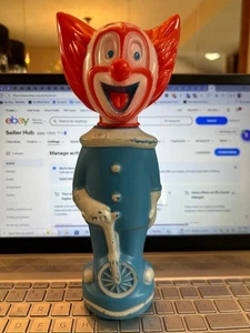 1 VINTAGE 1960'S COLGATE PALMOLIVE Co. BOZO THE CLOWN SOAKY BOTTLE FIGURE - Picture 1 of 5