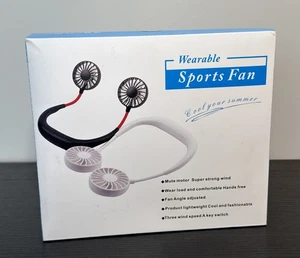 Portable Neck Fan Rechargeable Personal Hand-Free Wearable Neckband Sport Travel - Picture 1 of 8
