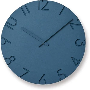 Lemnos Hanging Clock Curved Colored Analog Blue NTL16-07 BL 30.5cm - Picture 1 of 3