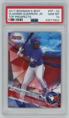 Bowman's Best Top Prospects Vladimir Guerrero Jr 2018 PSA 10 #TP-33 Blue Jays Foto 1 de 2