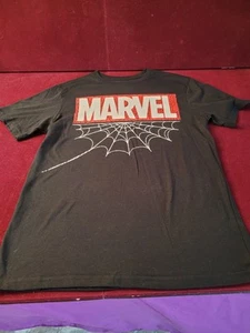 Marvel Spider-Man Front/Back Graphic Black T-Shirt Kids Size XL(14/16) - Picture 1 of 4