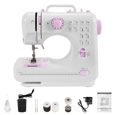 Electric Sewing Machine Portable Mini Multi Function Desktop Tailor Household UK - Image 1 of 4
