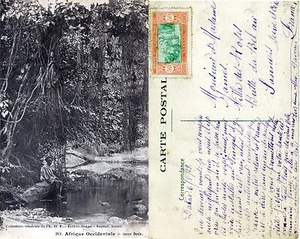 Afrique Occidentale Française - Sous Bois - CPA de Dakar 1929 - Picture 1 of 1