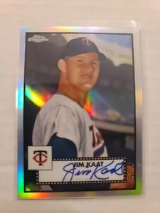 2021 Topps Chrome Platinum Anniversary Jim Kaat Autograph Refractor /199 Twins - Picture 1 of 2