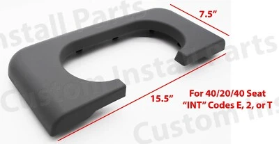 Center Console Cup Holder Replaces Pad Light Flint Grey Fits Ford F250 350 99-10 - Изображение 1 из 4