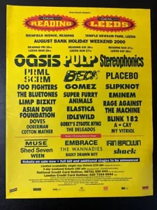READING LEEDS FESTIVAL - FOO FIGHTERS 2000 15X11"' MAGAZINE ADVERT / POSTER L428 - Picture 1 of 1
