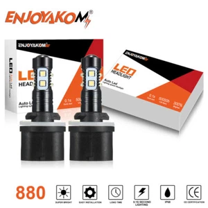 2x 880 892 893 899 LED Fog Light Car Bulbs Kit Canbus 110W 120000LM 6000K White - Foto 1 di 12