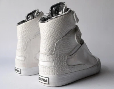 Rare SUPRA white croc Society tk muska skytop 413 2 4 II tie dye factory Vaider - Imagen 1 de 4