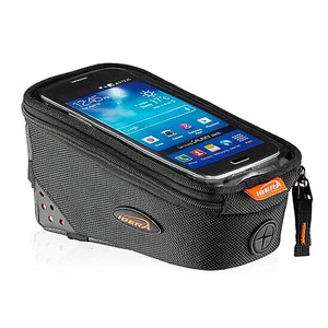 IBERA Bike Top Tube Bag - 1680D Water-Resistant, Phone Sleeve for 5"-6" Screens - Picture 1 of 3