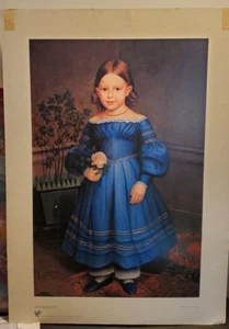 Robert Peckman ROSA HEYWOOD Young Girl circa 1840 Print Hedgerow House 1986 - Bild 1 von 11