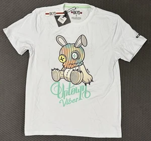 Neu! BKYS Herren T-Shirt Neu "Uptown Vibes" Original Print Qualität Top - Weiß - Bild 1 von 2