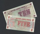 BRITISH ARMED FORCES 5p 10p notes (x2) 1970-9 West Berlin Uncirculated Banknotes