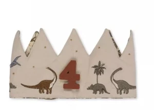 konges sløjd Birthday Crown Dino Dinosaur One Size 1 - 9 One Size Dinosaur - Picture 1 of 4