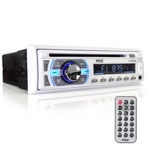 Pyle Hands-Free Call Answering Bluetooth Ready Marine Stereo Receiver Single DIN - Picture 1 of 6