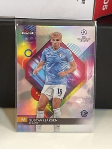 2023-24 Topps Finest UEFA Gustav Isaksen RC #140 Refractor - Lazio - Picture 1 of 1